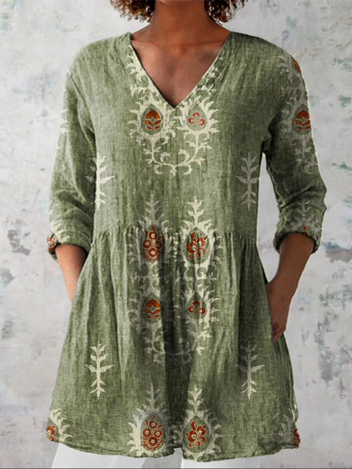 Emma | Blusa Lunga con Scollo a V