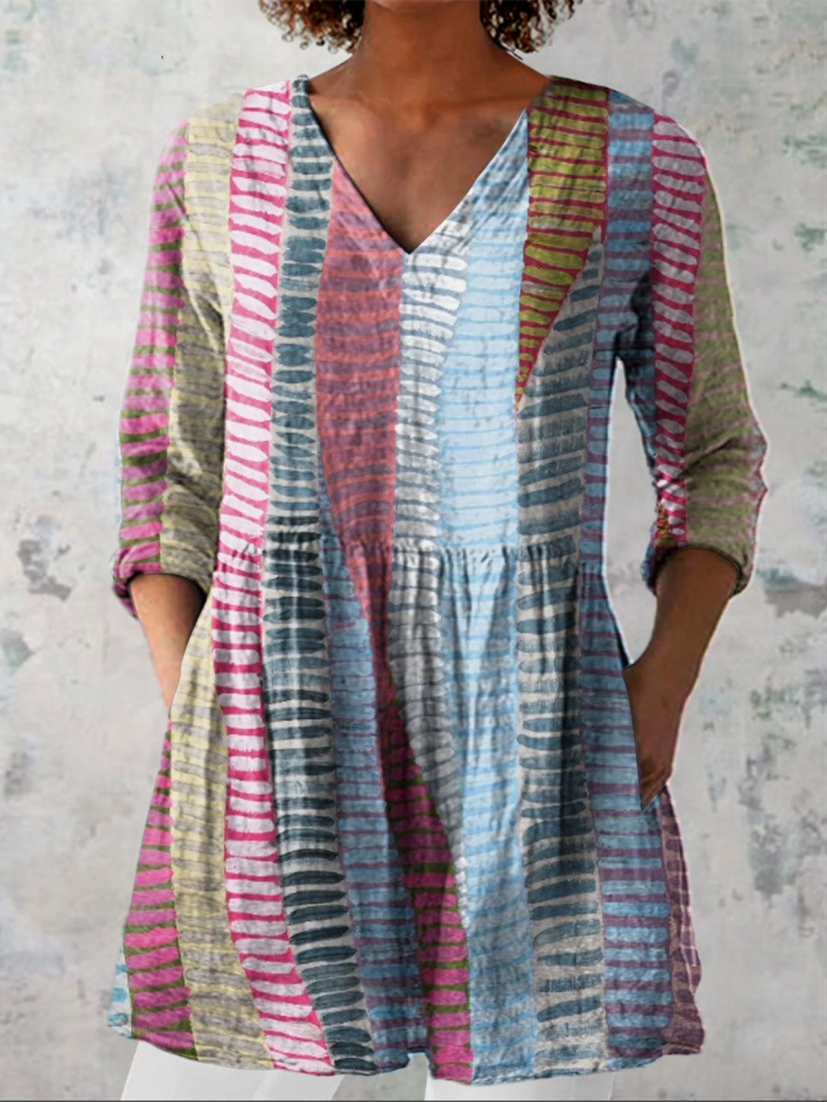 Arianna | Blusa Lunga con Scollo a V