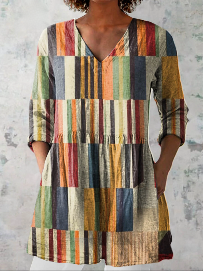 Carlotta | Blusa Lunga con Scollo a V