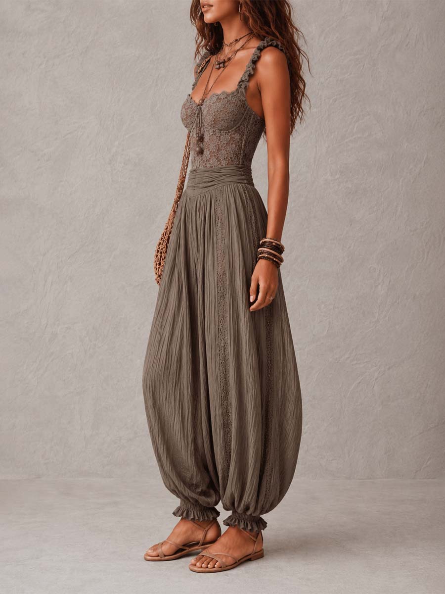 Beatrice | Tuta Harem in Pizzo e Chiffon
