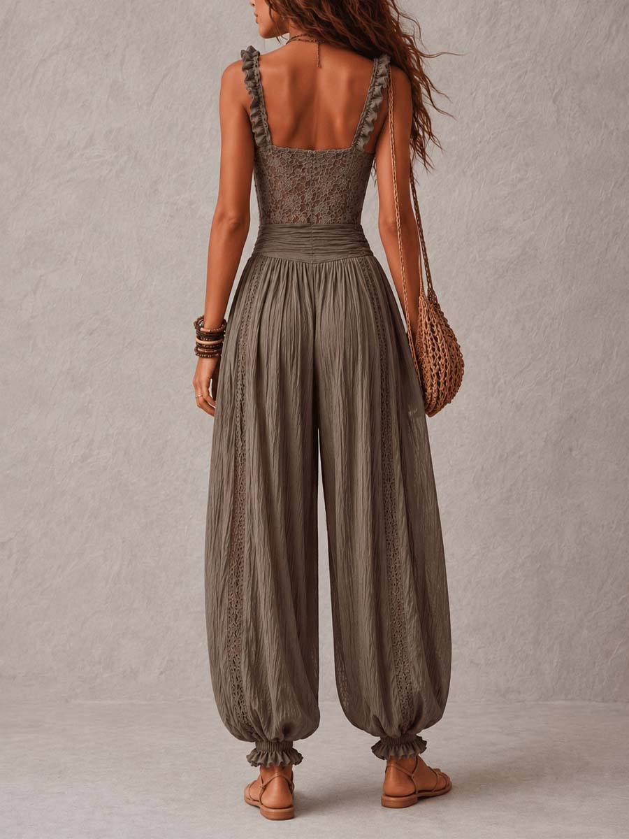 Beatrice | Tuta Harem in Pizzo e Chiffon