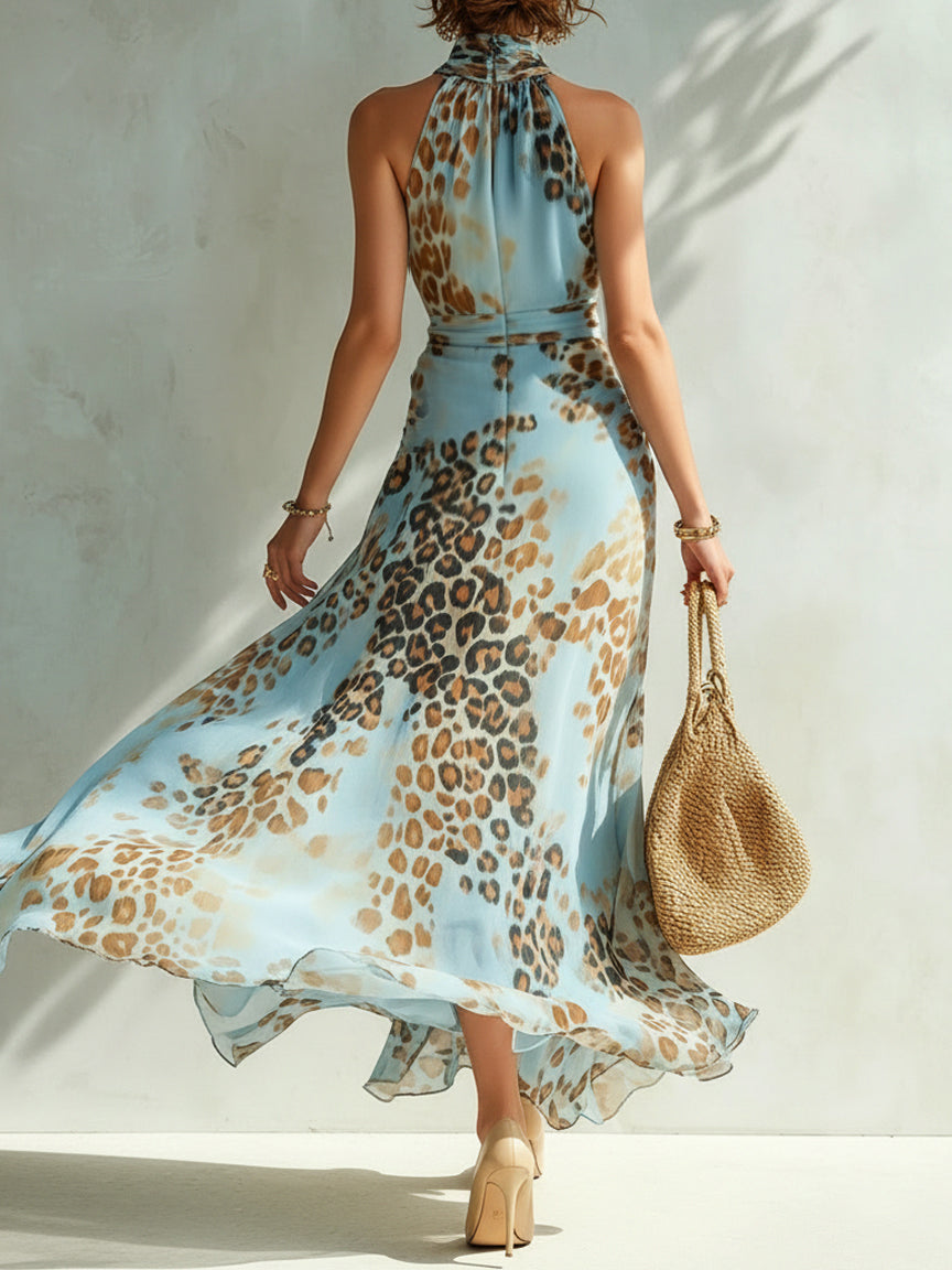 Daniela | Abito Glamour con Stampa Animalier