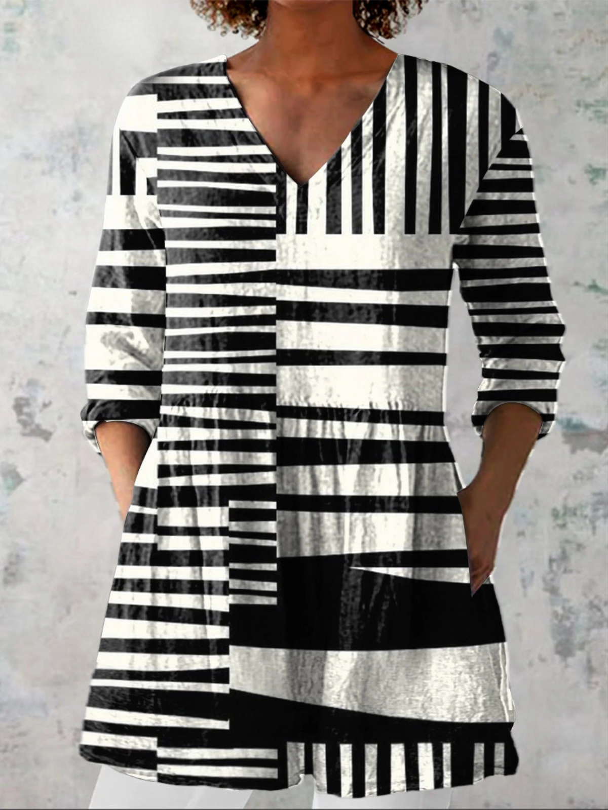 Serena | Blusa Lunga con Scollo a V
