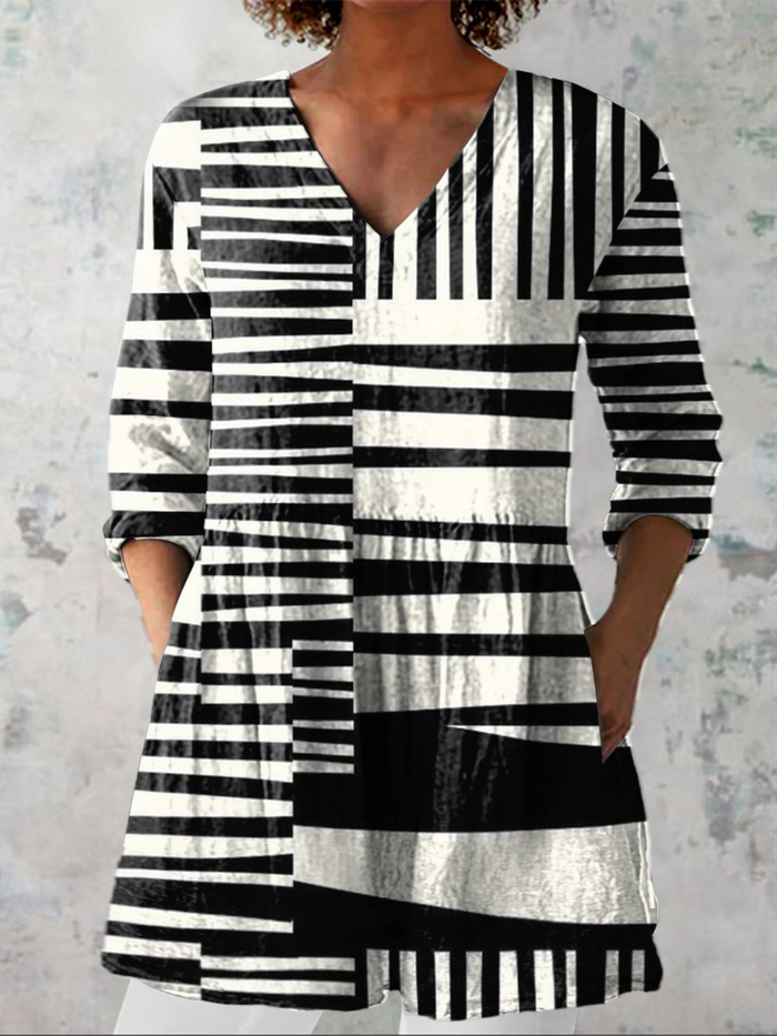 Serena | Blusa Lunga con Scollo a V