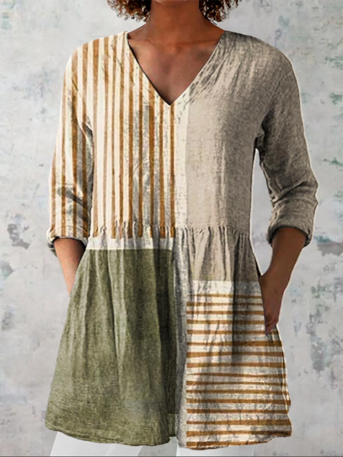 Costanza | Blusa Lunga con Scollo a V