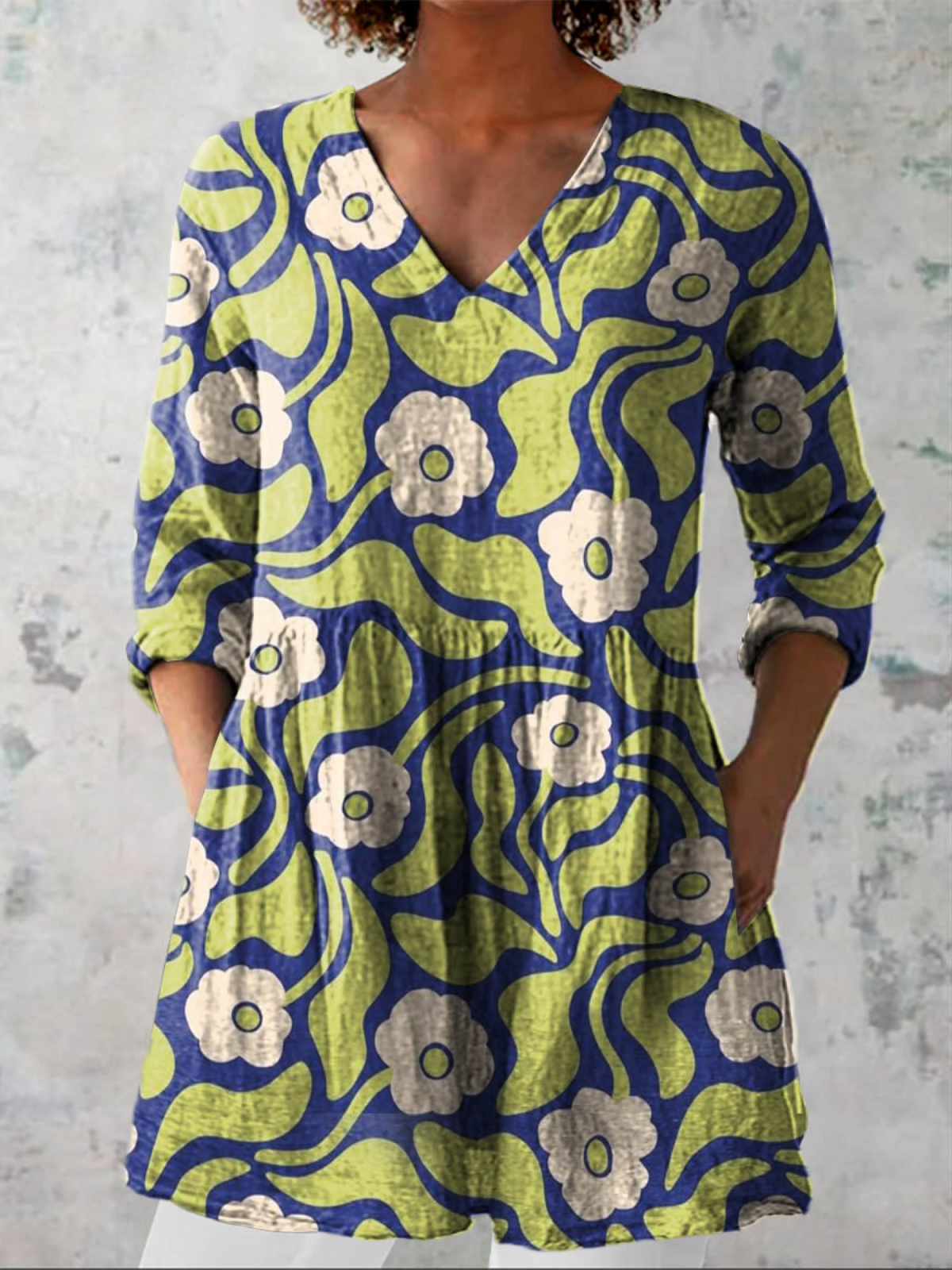 Eleonora | Blusa Lunga con Scollo a V