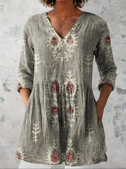 Emma | Blusa Lunga con Scollo a V
