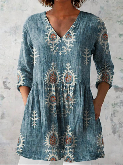 Emma | Blusa Lunga con Scollo a V