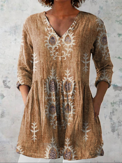 Emma | Blusa Lunga con Scollo a V