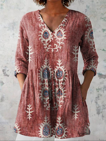 Emma | Blusa Lunga con Scollo a V
