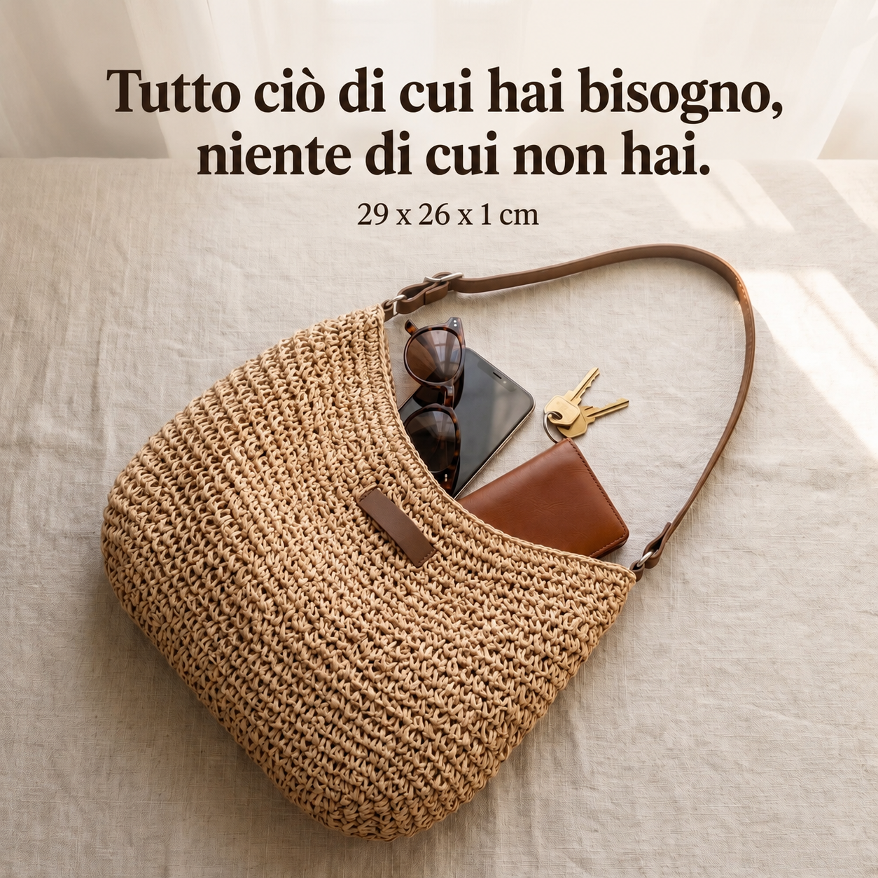 Colomba | Borsa Intrecciata Elegante - Cachi