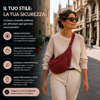 Rosa | Borsa a Spalla Bordeaux