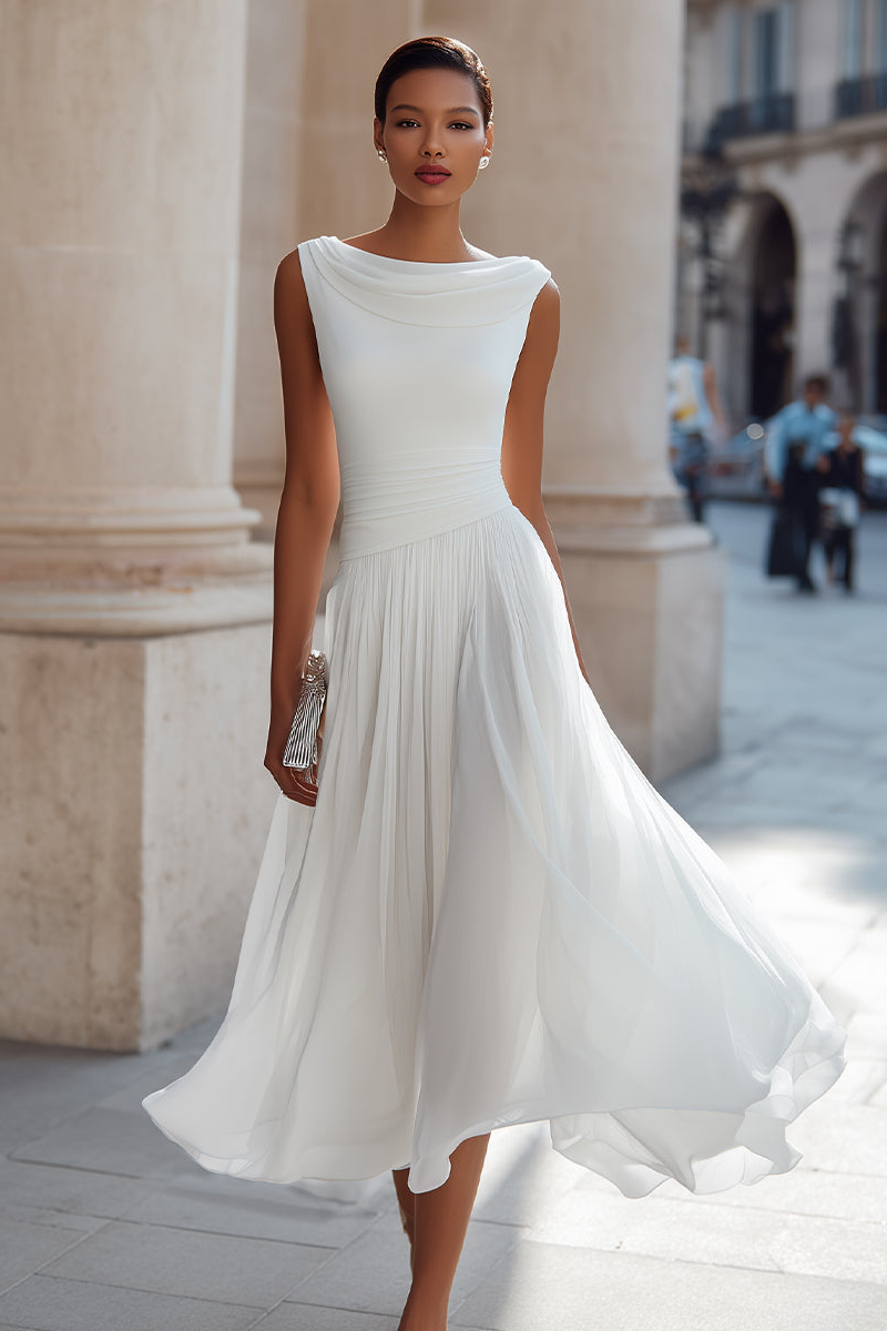 Vittoria | Abito Midi Elegante da Cerimonia