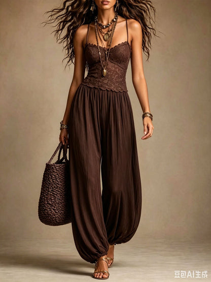 Beatrice | Tuta Harem in Pizzo e Chiffon