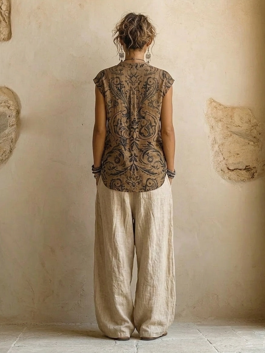 Chiara | Completo in Misto Lino
