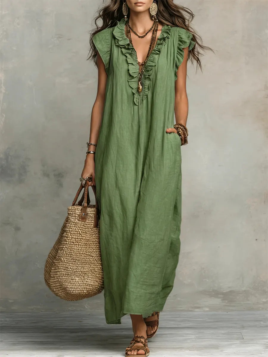 Cecilia | Elegante Abito Maxi Estivo