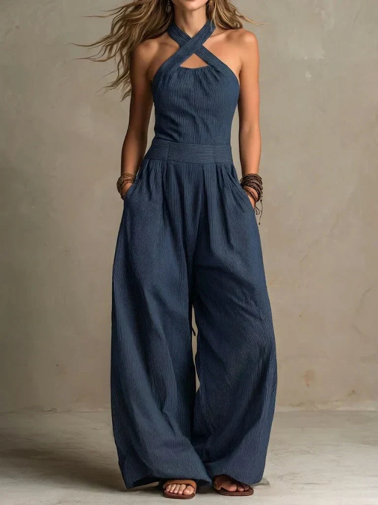 Alva | Elegante tuta con scollo incrociato
