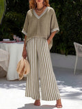 Agnes | Completo in lino a righe