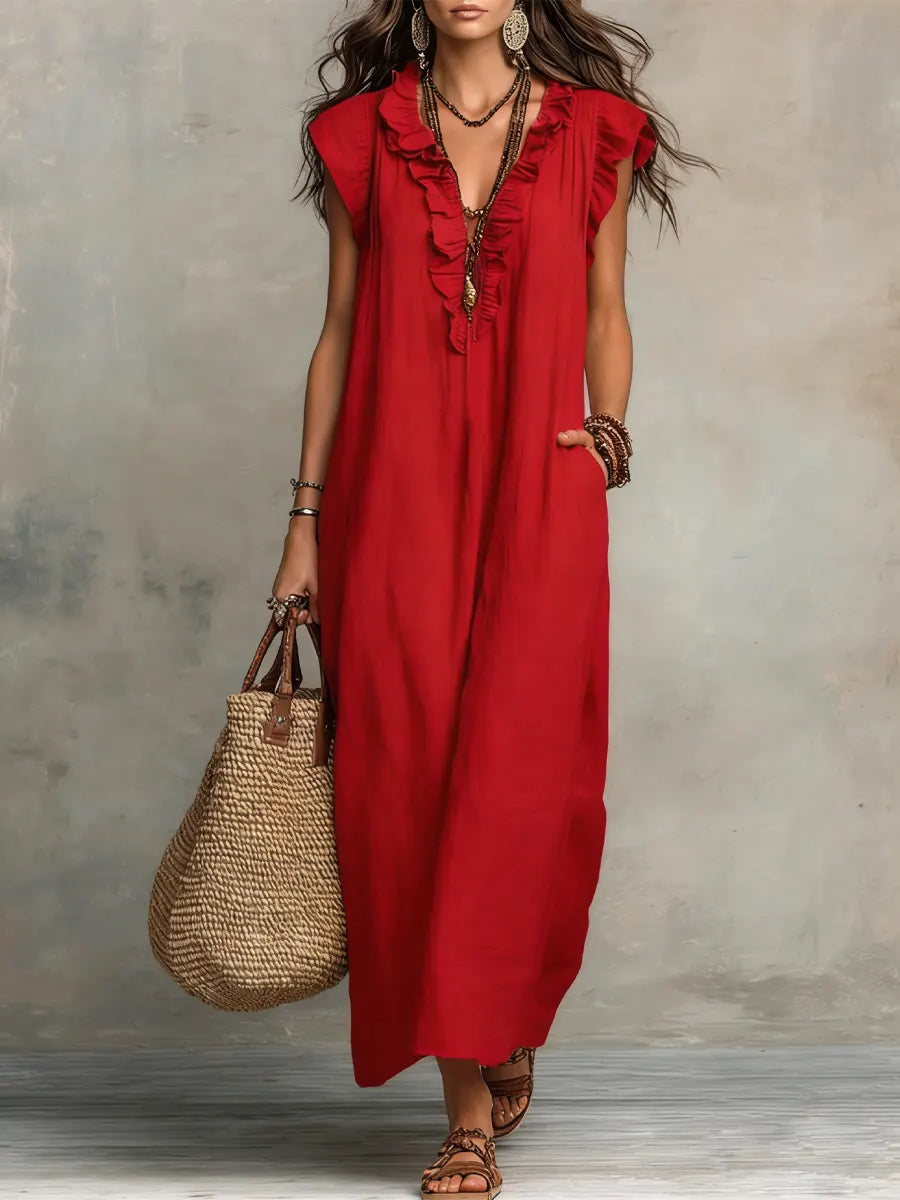 Cecilia | Elegante Abito Maxi Estivo